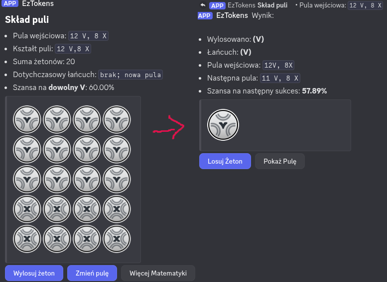 Pula startowa z pociągnięciem żetonu