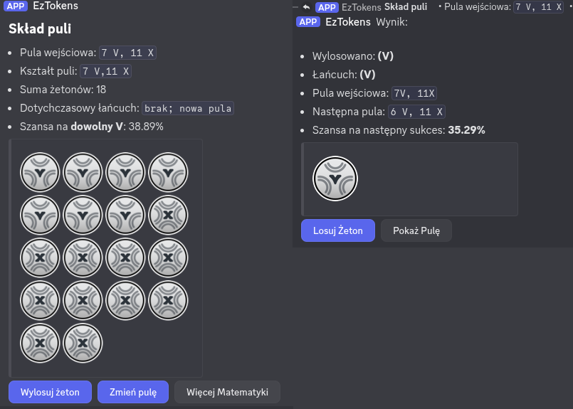 Pula z pociągnięciem żetonów